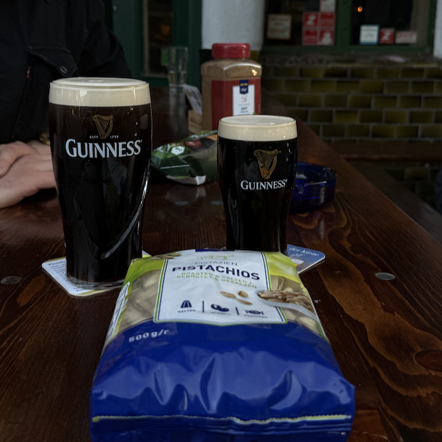 had some delicious beer.